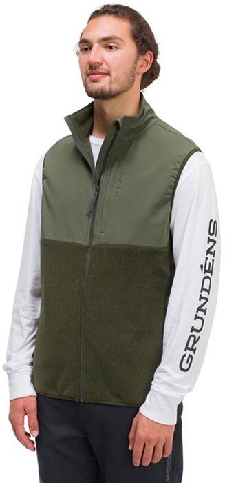 Prsluk Grundéns Bering Fleece Pro Vest - Deep Lichen Green/Deep Depths