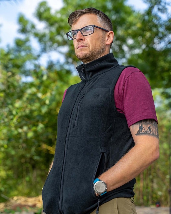 Prsluk Korda Kore Fleece Gilet Black