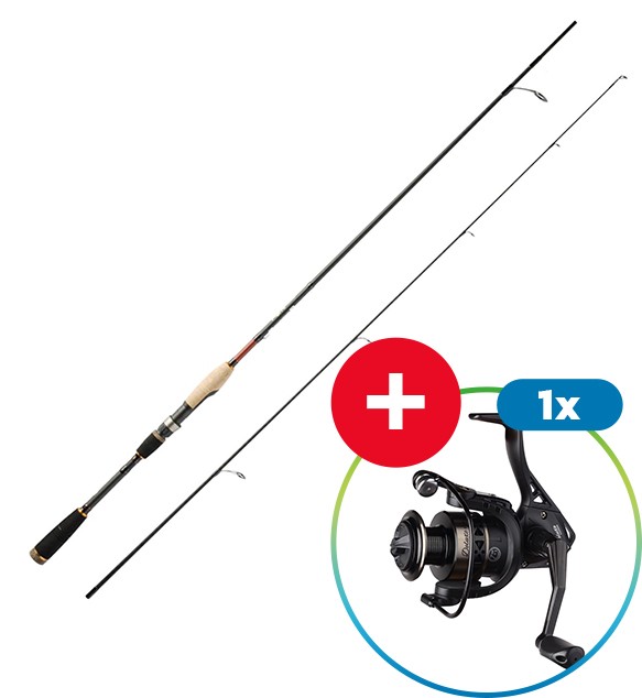 Prut Giants fishing Sensitive Spin 2,40m 3-15g + Naviják Deluxe FD 2000