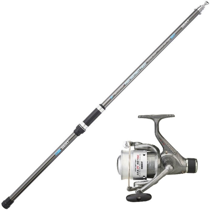 Prut Sert Instinct F20 Telespike 4díl 3,50m 80-150gr + Naviják AKA 501 RD