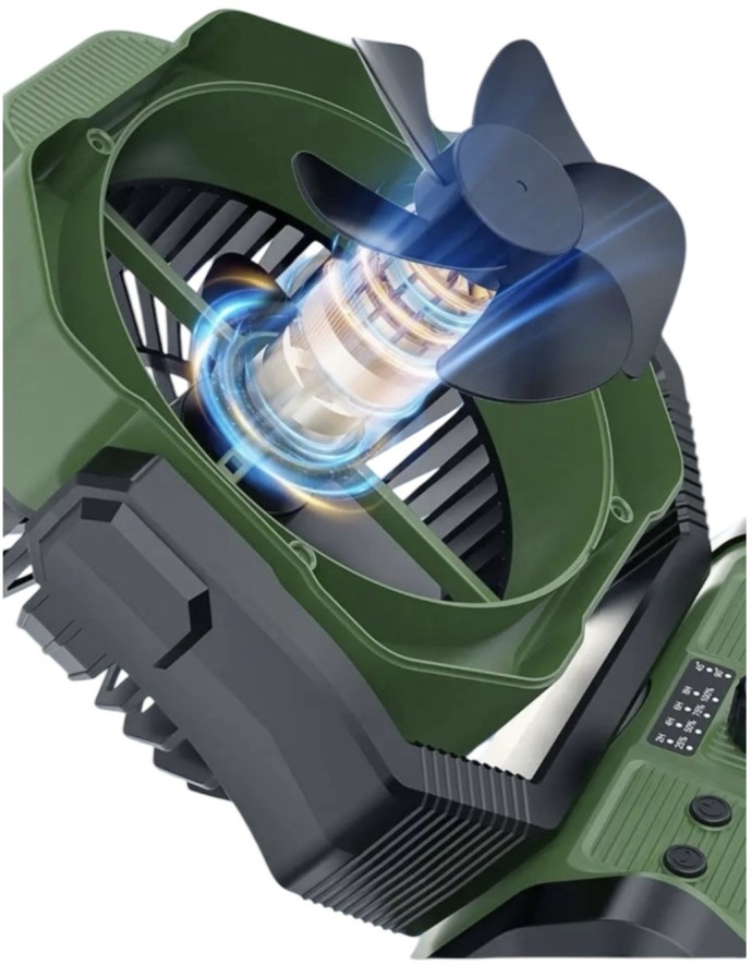 Punjivi ventilator Holdcarp Rechargeable DoubleMotor Fan
