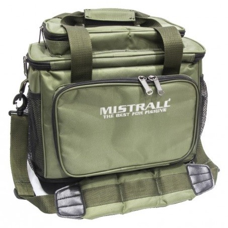 Ribolovna Torba Mistrall s Čvrstim Dnom Zelena 36x22x30cm