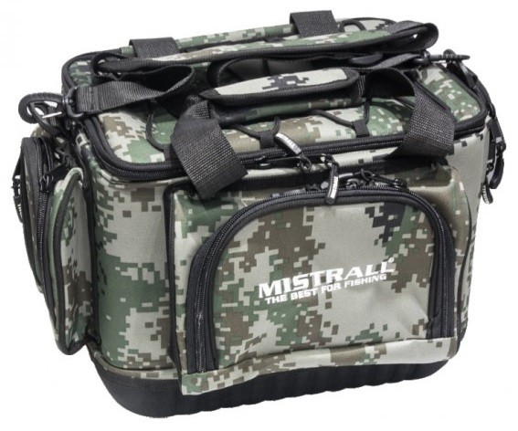 Ribolovna torba Mistrall s krutim dnom Camo 48x30x26cm