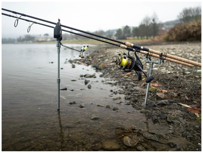 Sada Hrazd Giants Fishing Gaube Buzzer Bar Set 2 Štapa Srebrna