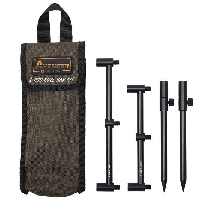 Set Držača i Buzz Barova Prologic Avenger Buzz Bar Kit & Carrycase 2 Rod