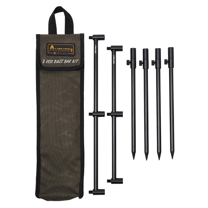 Set Držača i Buzz Barova Prologic Avenger Buzz Bar Kit & Carrycase 3 Rod