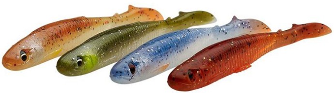 Set gumenih mamaca Savage Gear Slender Scoop Shad Clear Water