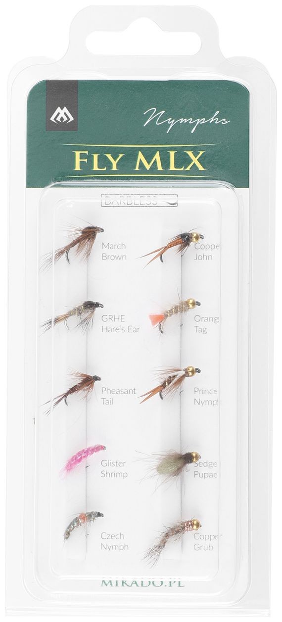 Set muha Mikado Dry Flies Barbless