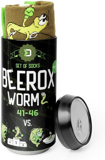 Set Ponožek v Plechovce Delphin BEEROX WORM