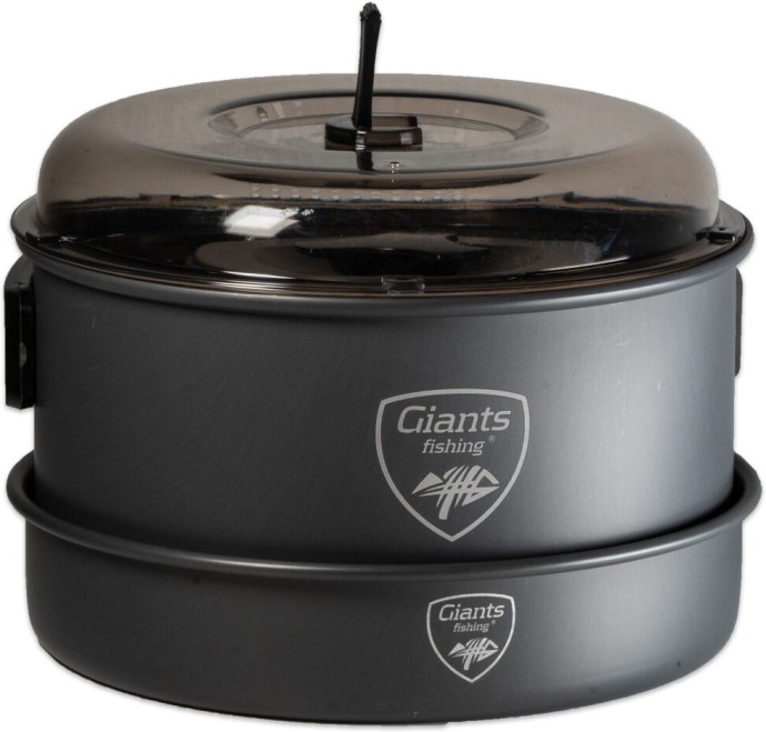 Set Posuđa Giants Fishing s Kuhalom + Nehrđajuća Thermo Šalica