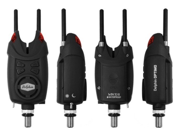 Set Signalizatora 4+1 Delphin OPTIMO 9V + 4x Indikator + 4x Snag Gear