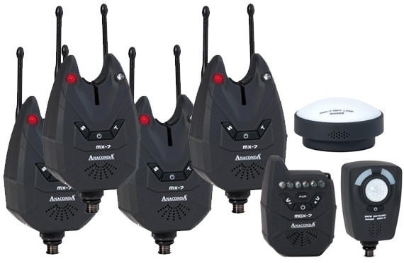 Set Signalizatora Anaconda Nighthawk MGX-7 4+1 + Senzor + Lampa