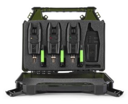 Set signalizatora Korum KBI Bite Alarm Presentation Set 3+1