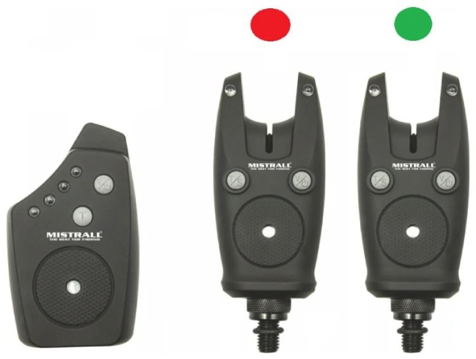 Set Signalizatora Mistrall Slim R1 2+1 Crvena / Zelena