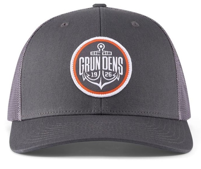 Šilterica Grundéns Logo Anchor Trucker Charcoal O/S