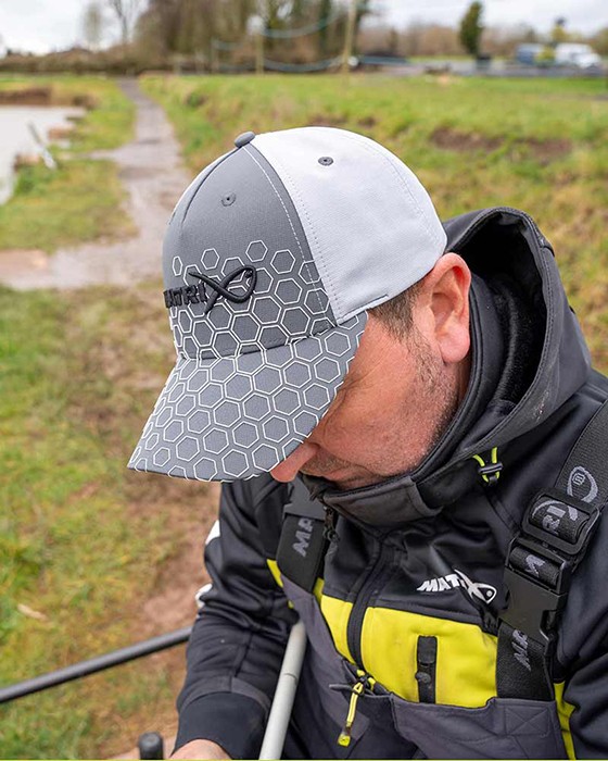 Šilterica Matrix Hex Print Cap Grey