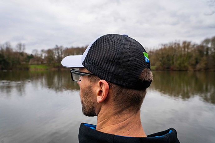 Šilterica Preston White Ventamesh HD Cap