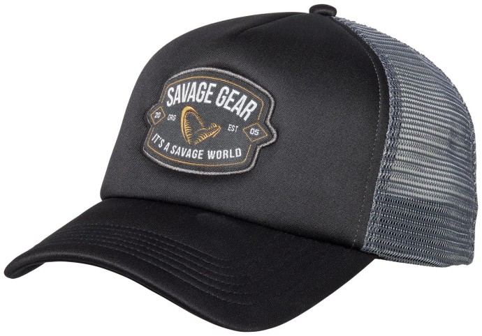 Šiltovka Savage Gear Badge Trucker Cap Black