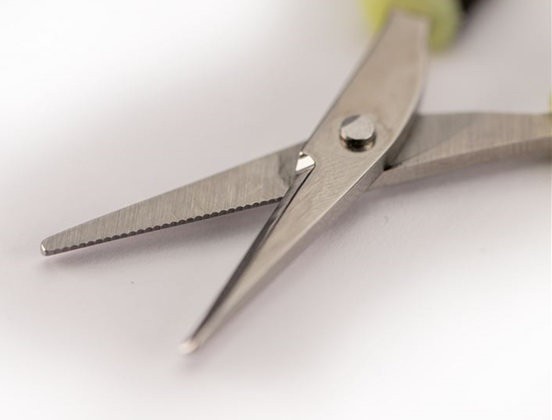 Škare RidgeMonkey Nite Glo Strip n Snip Scissors
