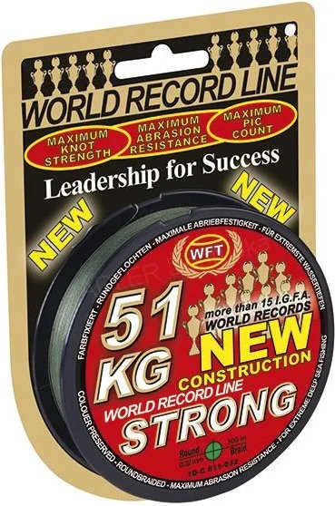 Šňůra WFT KG STRONG 300m Zelená