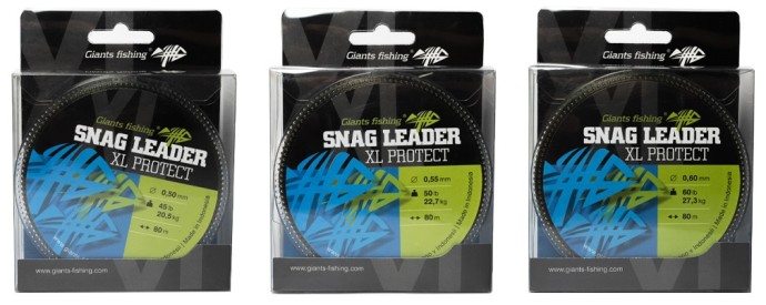 Šok najlon Giants Fishing Snag Leader XL Protect Army Zelena 80m