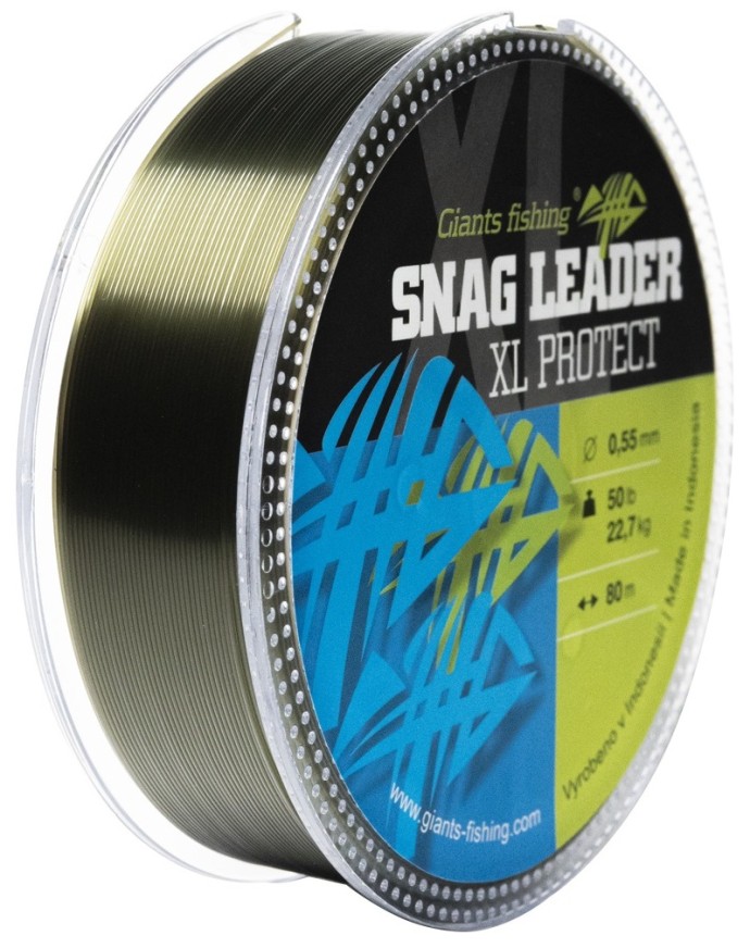 Šok najlon Giants Fishing Snag Leader XL Protect Army Zelena 80m
