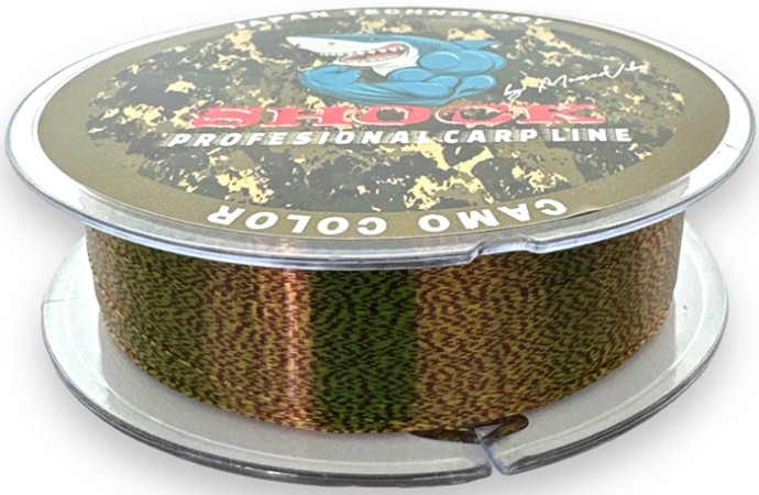 Šok najlon Method Feeder Fans Shock Mussel Leader Camo