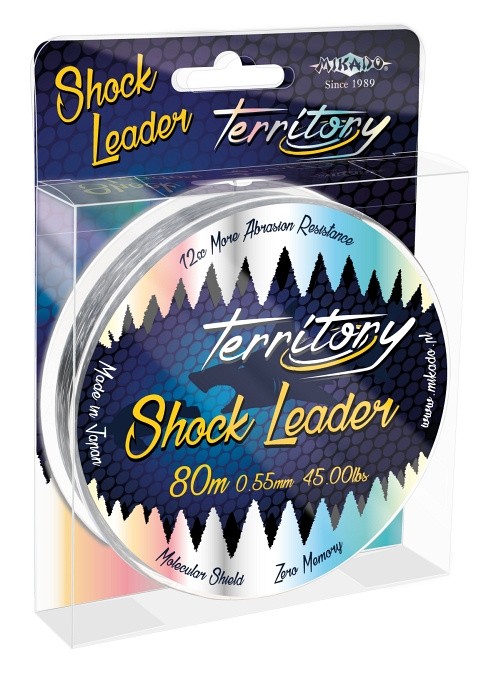 Šok najlon Mikado Territory Shock Leader 0,55mm/45lb/80m