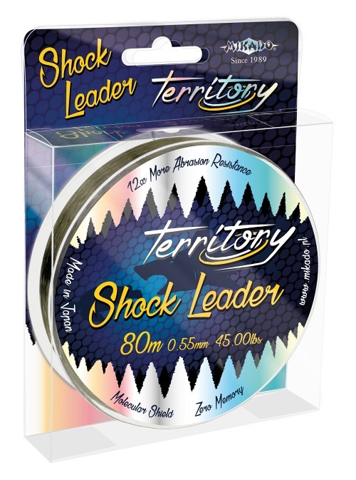 Šok najlon Mikado Territory Shock Leader 0,55mm/45lb/80m