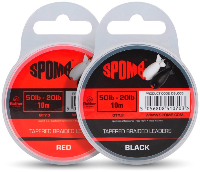 Šok upredenica Spomb Tapered Braided Leader 10m 50lb-20lb