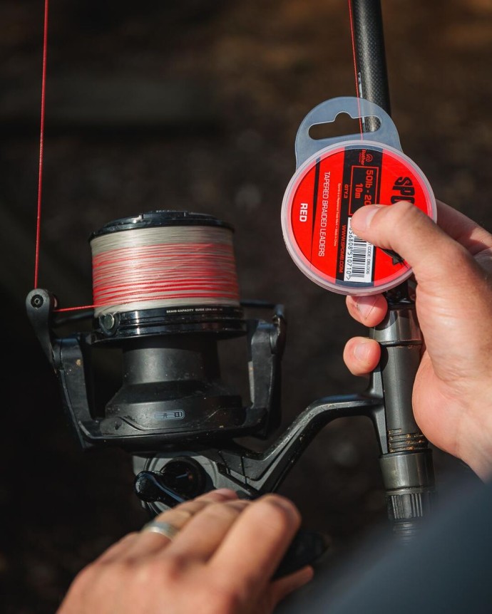 Šok upredenica Spomb Tapered Braided Leader 10m 50lb-20lb