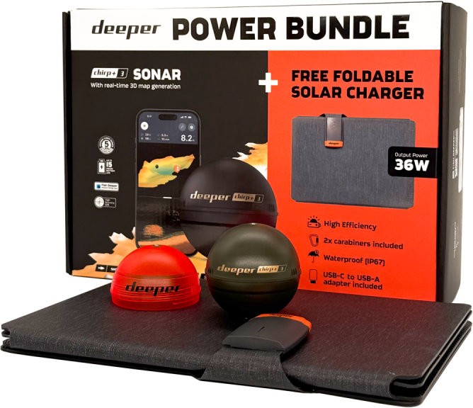 Sonar Deeper Smart Fishfinder Chirp+ 3 + Sklopni Solarni Punjač GRATIS Sonar Deeper Smart Fishfinder Chirp+ 3 + Sklopni Solarni Punjač GRATIS