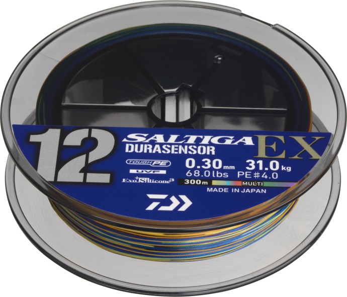 Splétana Šnjura Daiwa UVF Saltiga Durasensor x12EX+Si3 300m Multi