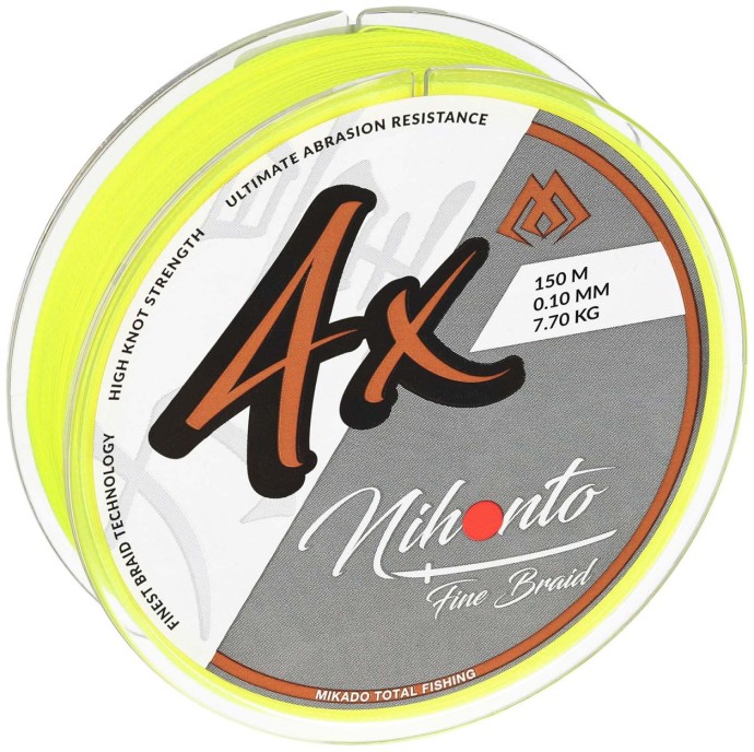 Spletaná Šnúra Mikado Nihonto Fine Braid Fluo Žltá 15m