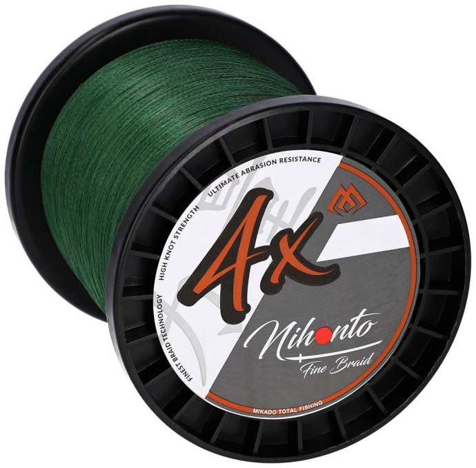 Spletaná Šnúra Mikado Nihonto Fine Braid Zelená 3000m 0,45mm/37,4kg
