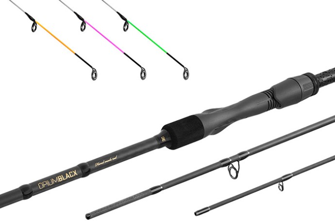 Štap Delphin Opium BlacxFeeder 3G TechnoCORK + 3 Vrhači