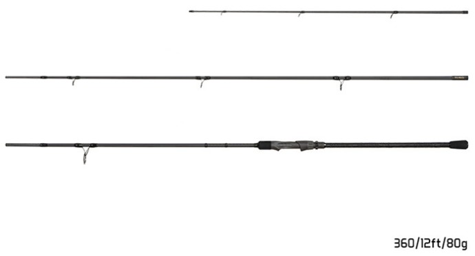 Štap Delphin Opium BlacxFeeder 3G TechnoCORK + 3 Vrhači