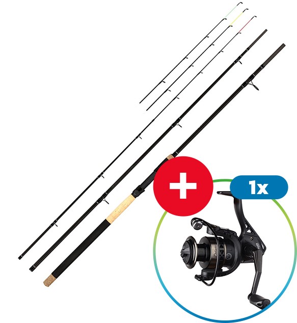 Štap Giants Fishing Radiant MX Feeder 3,30m 50-100gr + Rola Deluxe FD 3000