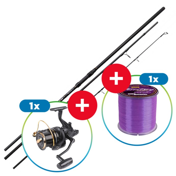 Štap Mikado Intro Carp II 3,60m 3,00lb + Rola Lentus A.D. + Najlon Territory
