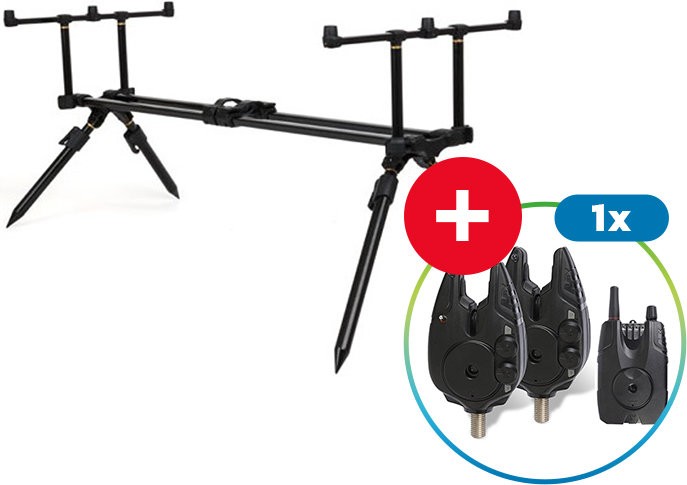 Stojan na 3 Prúty Fox Horizon Duo Pod + Súprava Hlásičov
