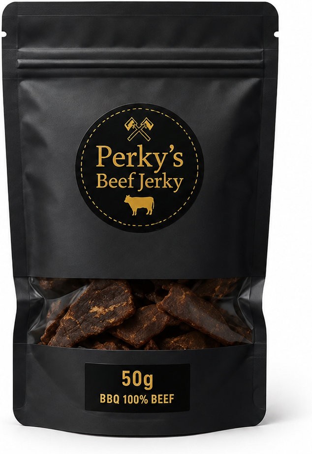 Sušeno meso Perky's Jerky BBQ 100% Beef 50gr