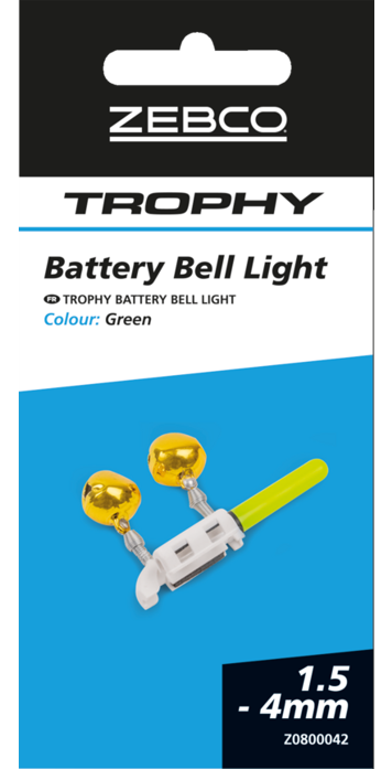 Svjetlo za vrh Zebco Trophy Battery Bell Light 1.5mm-4mm Zelena
