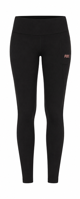 Tajice Fox WC Black Lined Leggings