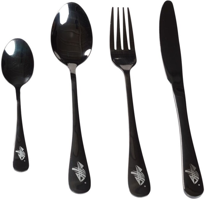 Tava za kuhanje Giants Fishing Eazi Pan Large + Set pribora za jelo od nehrđajućeg čelika