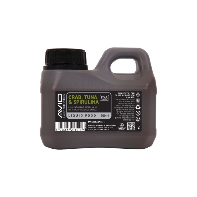 Tekutá Potrava Avid Crab, Tuna & Spirulina Liquid Food 500ml