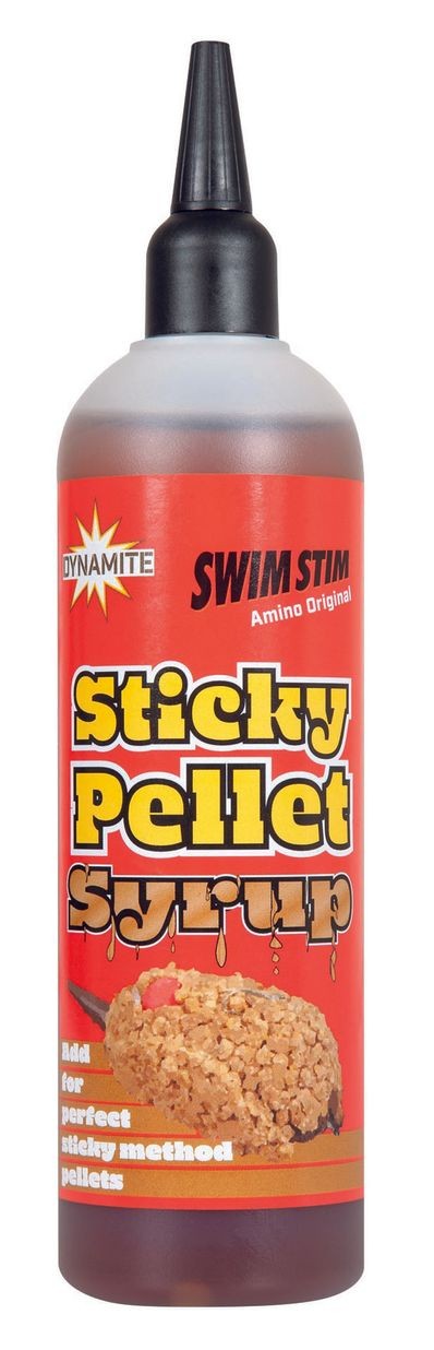 Tekutý Sirup Dynamite Baits Sticky Pellet Swim Stim 300ml