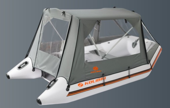 Tenda za čamac Kolibri KM-330D siva