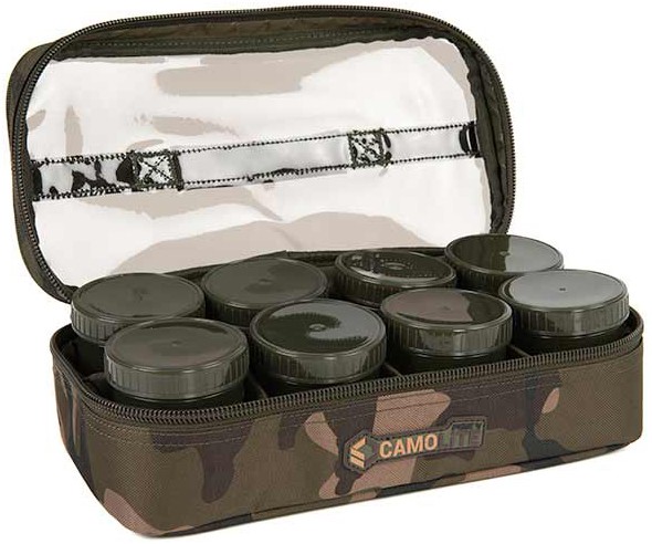 Torba s posudama Fox Camolite 12 Pot Hookbait Case