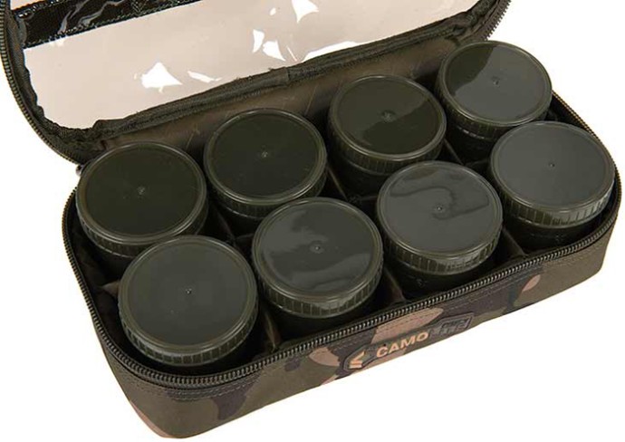 Torba s posudama Fox Camolite 12 Pot Hookbait Case
