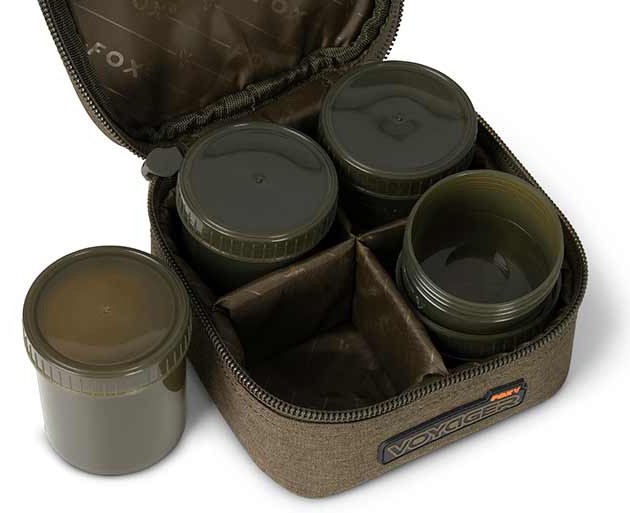 Torba s posudama Fox Voyager 6 Pot Hookbait Case
